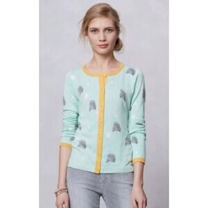 Anthropologie - Guilana Leila Mint Green Road Rage Cardigan